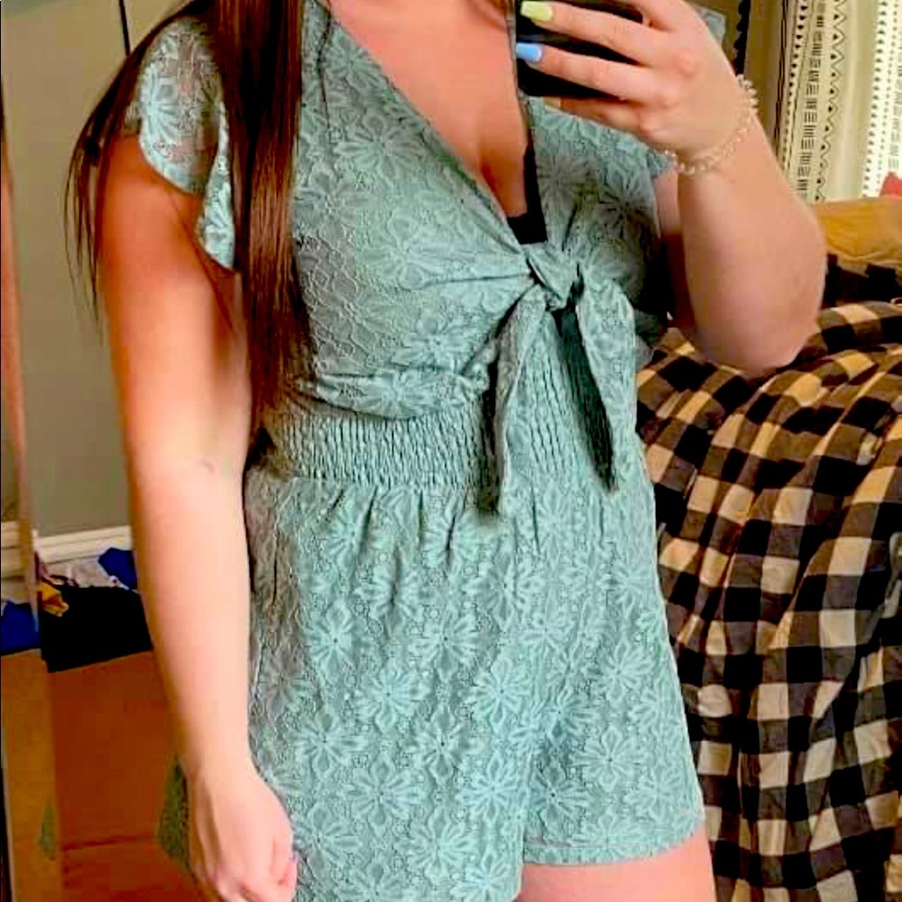 Tie Front Boutique Romper